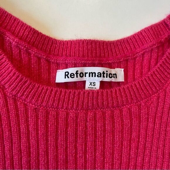 Reformation Benedetta 100% Cashmere Cropped Tank XS - Picture 6 of 11